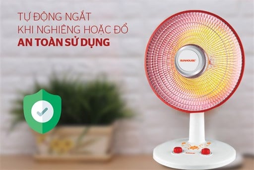 Quạt sưởi halogen Sunhouse SHD7005 – ảnh 5