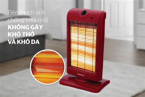 Sưởi điện 3 bóng halogen Sunhouse SHD7016 – ảnh 3