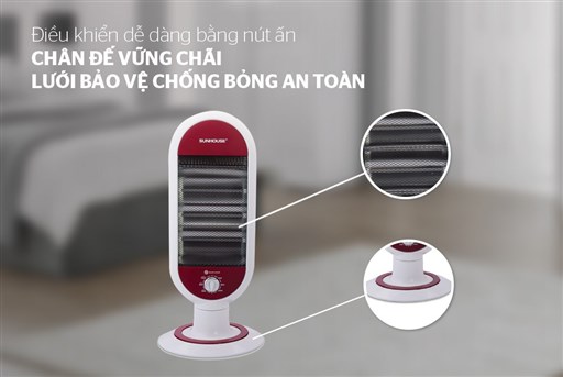 Sưởi điện hồng ngoại Sunhouse SHD7022 – ảnh 2