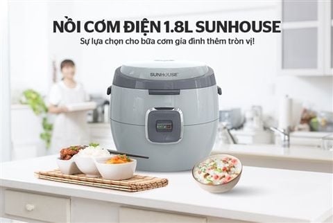 Nồi cơm điện 1.8L Sunhouse SHD8663G