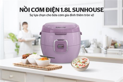 Nồi cơm điện 1.8L Sunhouse SHD8663V