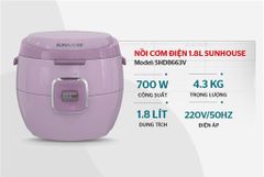 Nồi cơm điện 1.8L Sunhouse SHD8663V ảnh 7