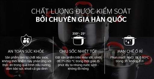Bộ nồi inox 5 đáy Sunhouse Mama SHG2503MSD – ảnh 7