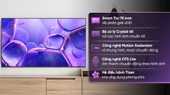 Smart Tivi Crystal UHD Samsung 4K 75 inch UA75U8500F ảnh 1