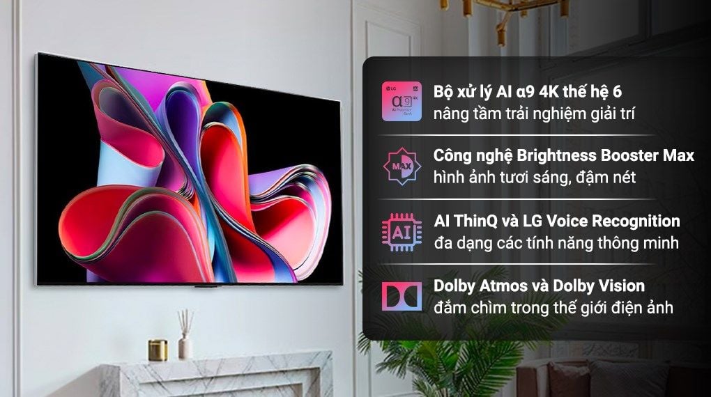 Smart Tivi OLED LG AI 4K 55 inch 55G3PSA
