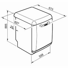 Máy Rửa Bát Smeg LVFABPK Màu Hồng ảnh 5