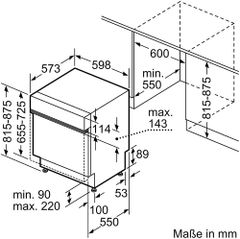 Máy Rửa Chén Bát Bosch SMI4HCS48E Series 4 Bán Âm ảnh 7