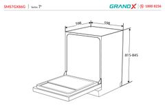 Máy rửa bát GrandX SMS7GX86G ảnh 2