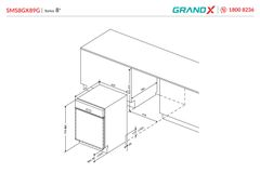 Máy rửa bát GrandX SMS8GX89G ảnh 2