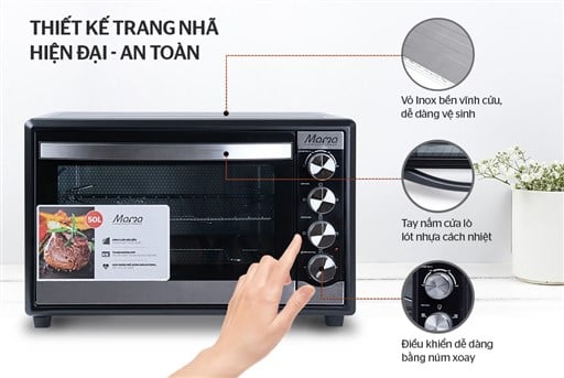 Lò nướng 50L Sunhouse Mama SHD4250S – ảnh 2