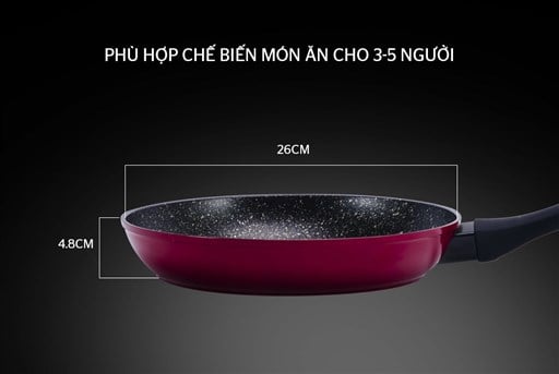 Chảo đá hoa cương đáy từ Sunhouse SFP26B – ảnh 3