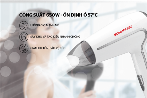 Máy sấy tóc Sunhouse SHD2308W – ảnh 2