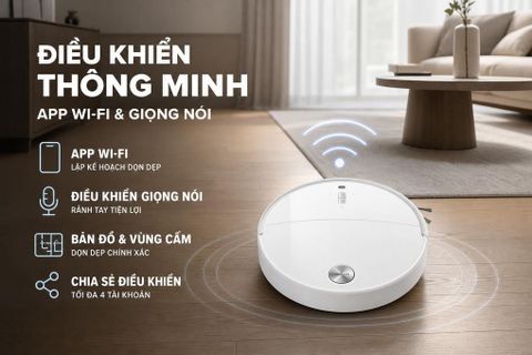 Robot hút bụi lau nhà Roborock Qrevo Edge 2 - Trắng