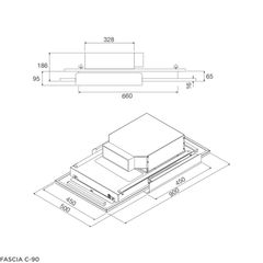 Máy hút mùi đảo 90cm Malloca FASCIA C90 ảnh 2
