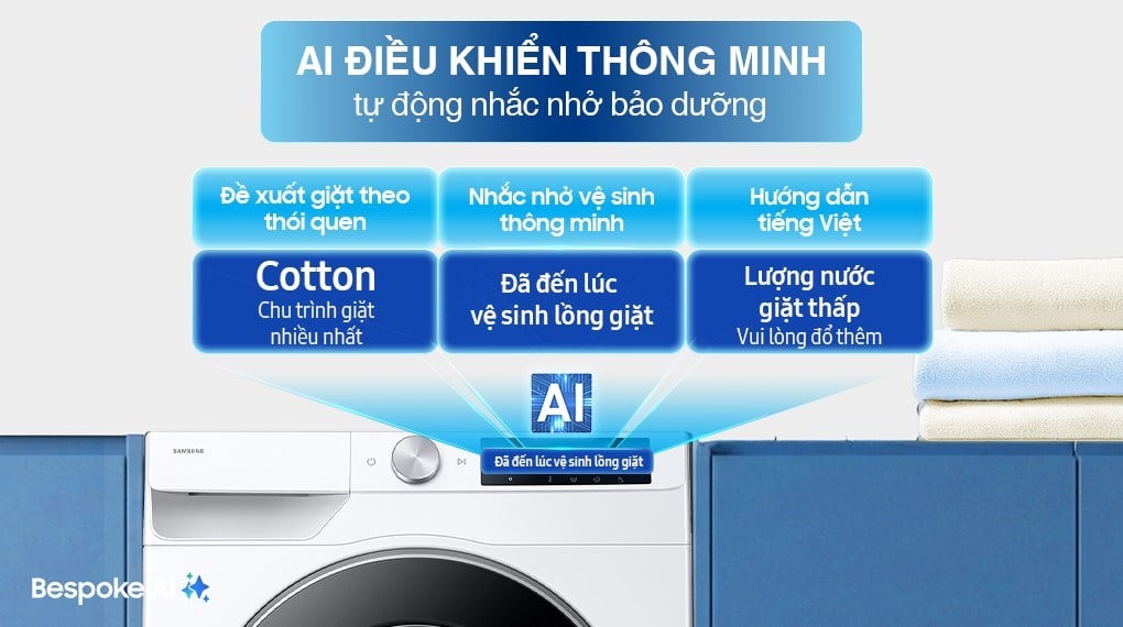 Máy giặt Samsung AI EcoBubble Inverter 10 kg WW10DG6U34LESV – ảnh 3