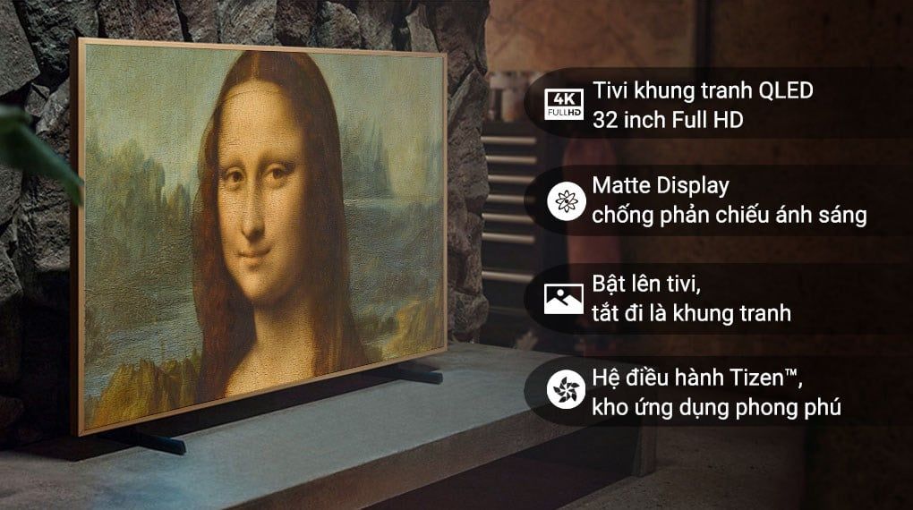 Tivi khung tranh The Frame Samsung 4K 32 inch QA32LS03B