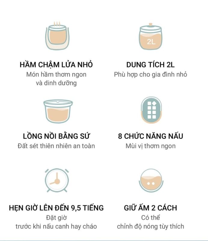 Nồi nấu chậm Bear DDG-D20P1 – ảnh 4