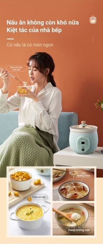 Nồi nấu chậm Bear DDG-D20P1 – ảnh 6