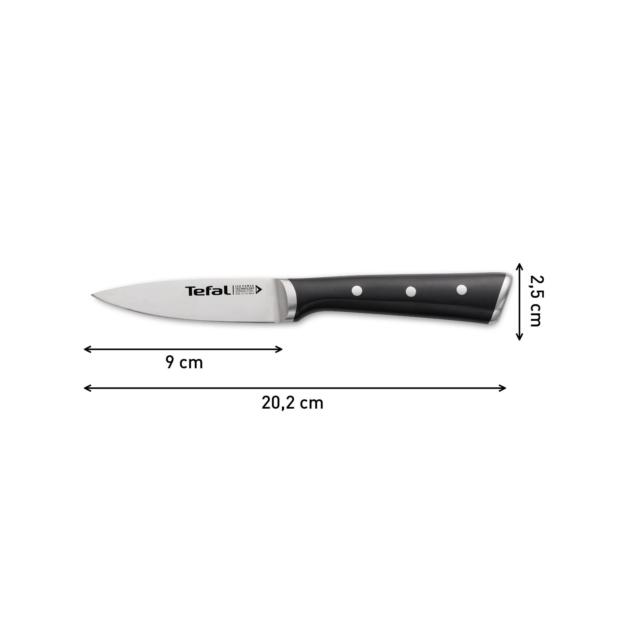 Dao gọt trái cây Tefal Ice Force K2320514, 9cm – ảnh 2