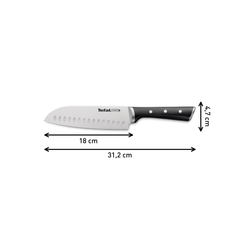 Dao thép Đức liền khối Ice Force Tefal K2320614, cắt cá 18cm ảnh 2