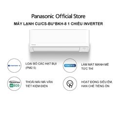 Máy lạnh điều hòa Inverter 1.5HP 1 chiều Panasonic CU/CS-BU12BKH-8 ảnh 2
