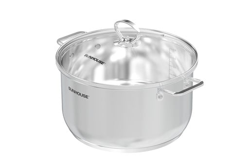 Bộ nồi chảo inox impact plus Sunhouse healthy SHG991 – ảnh 5