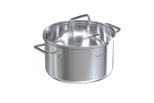 Bộ nồi inox 304 liền đáy Sunhouse healthy SHG703 – ảnh 2