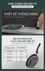 Chảo chống dính đáy từ Sunhouse eco SHM24EC ảnh 7