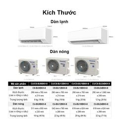 Máy lạnh điều hòa Inverter 1.5HP 1 chiều Panasonic CU/CS-BU12BKH-8 ảnh 6