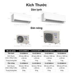 Máy lạnh điều hòa Inverter 1HP 2 chiều Panasonic CU/CS-XZ9BKH-8 ảnh 4