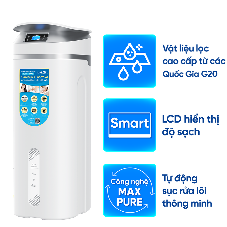 Lọc tổng trung tâm cao cấp Karofi KTF-P02