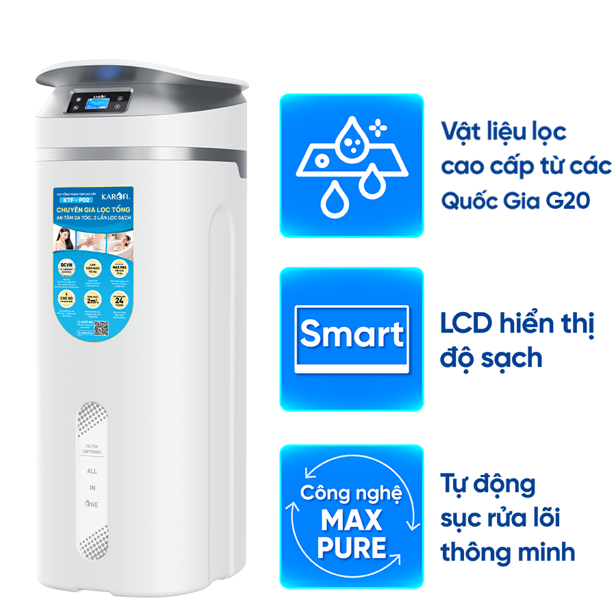  Lọc tổng trung tâm cao cấp Karofi KTF-P02 