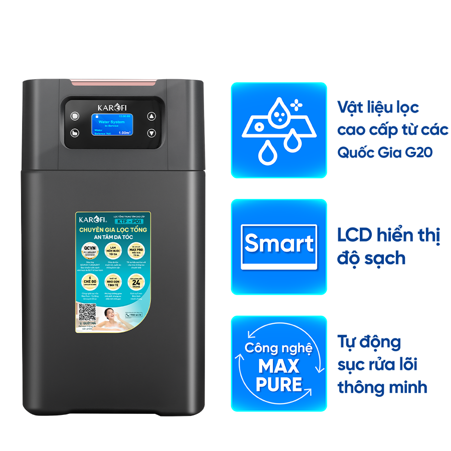  Lọc tổng trung tâm cao cấp Karofi KTF-P01 