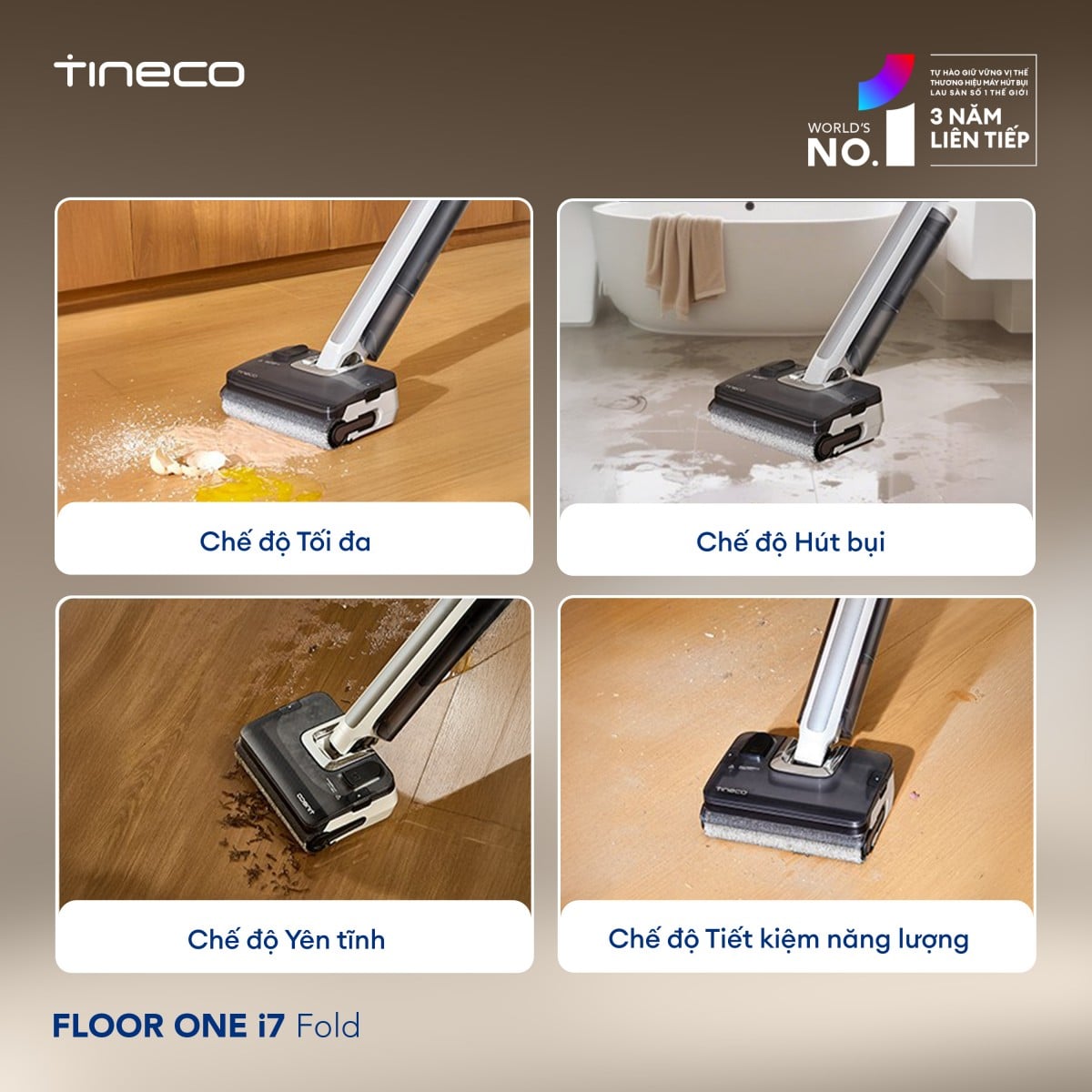 Máy hút bụi lau nhà Tineco i7 Fold – ảnh 3