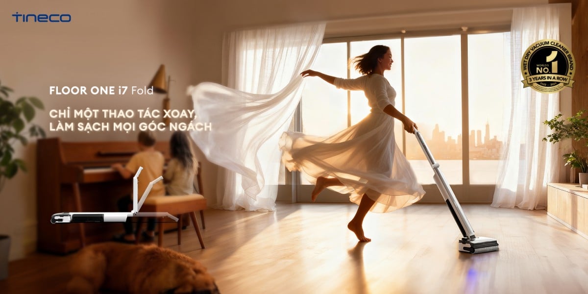 Máy hút bụi lau nhà Tineco i7 Fold – ảnh 8
