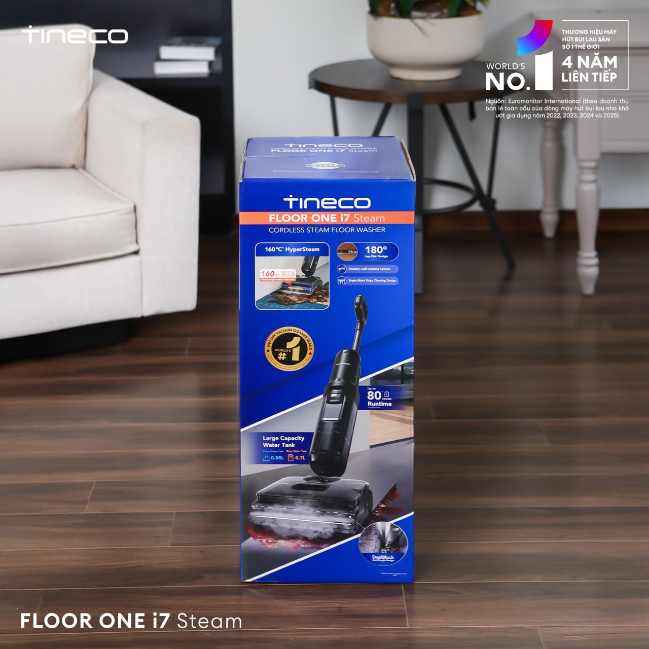 Máy hút bụi lau nhà Tineco i7 Steam – ảnh 2