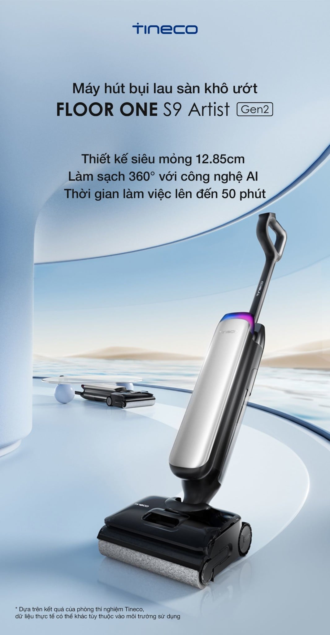 Máy hút bụi lau nhà Tineco S9 Artist Gen 2 gập nghiêng 180° – ảnh 8