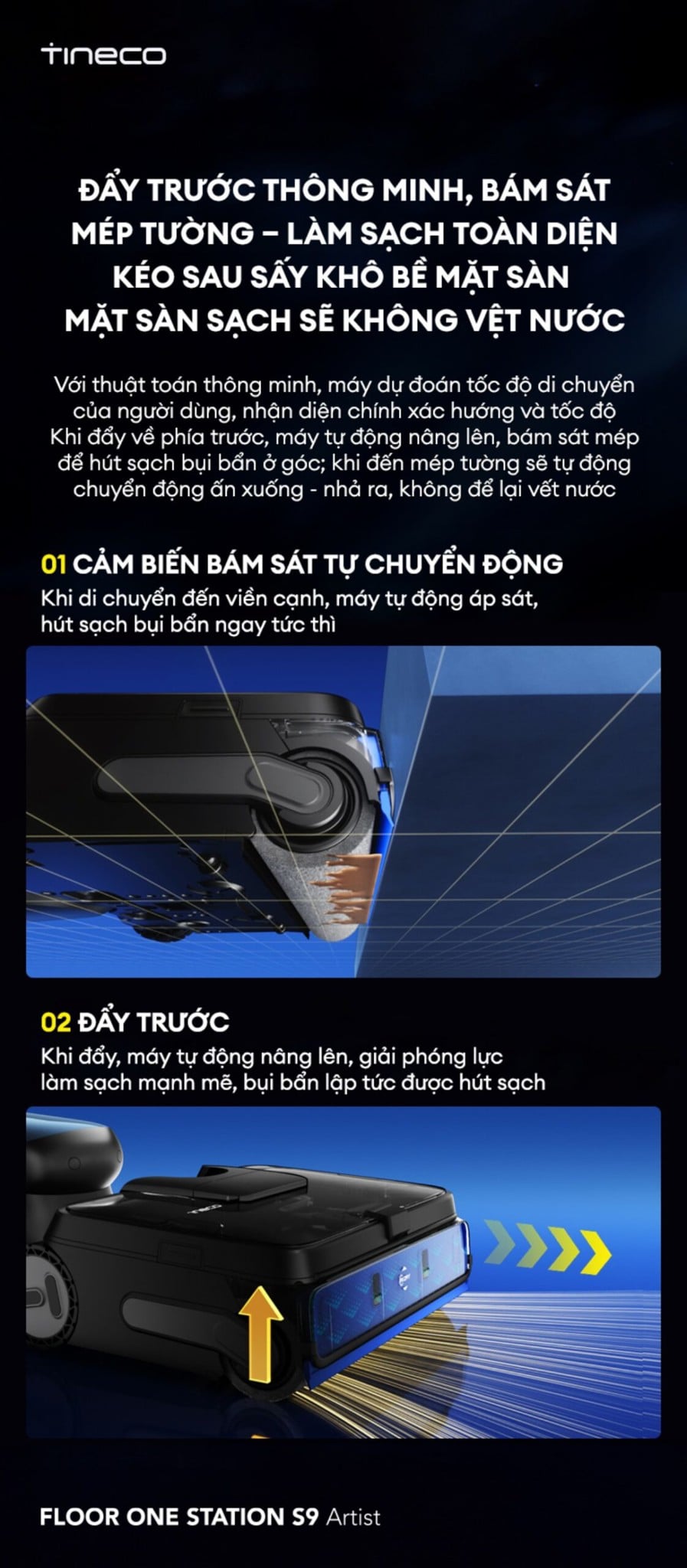 Máy hút bụi lau nhà Tineco Station S9 Artist – ảnh 4