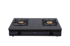 Bếp gas dương Rinnai RV-375(G)N 702mm 2 lò nấu, mặt thép phủ men