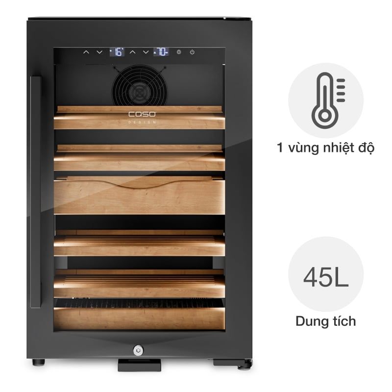 Tủ bảo quản cigar Caso 676 Humidor H45 200 điếu
