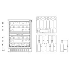 Tủ bảo quản rượu vang Brandt CAV80X 46 chai âm tủ ảnh 5
