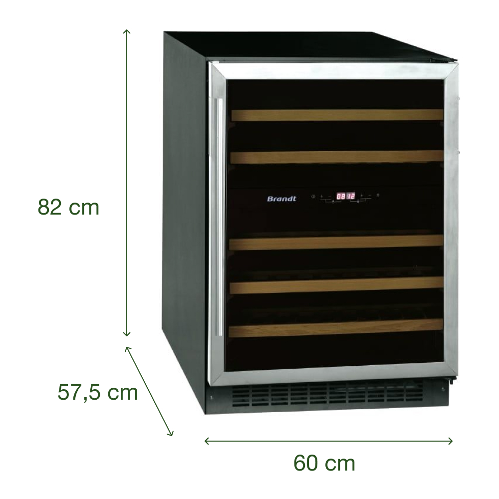 Tủ bảo quản rượu vang Brandt CAV80X 46 chai âm tủ – ảnh 8