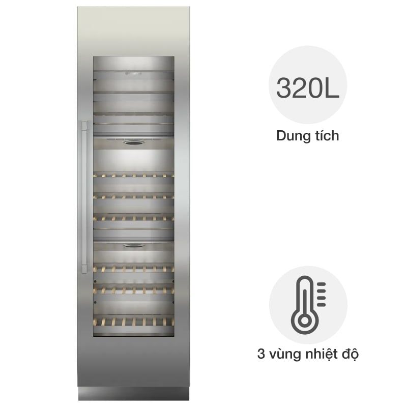 Tủ bảo quản rượu vang Liebherr EWPh 9670 Monolith 100 chai âm tủ