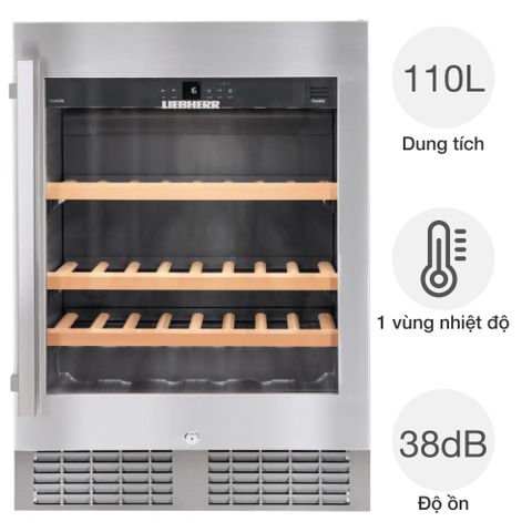 Tủ bảo quản rượu vang Liebherr UWKes 1752 GrandCru 46 chai âm tủ
