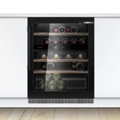44 chai, 120 lít – Tủ rượu Bosch KUW21AHG0 bảo quản vang Series 6 44 chai âm tủ