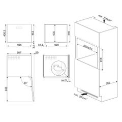 Tủ bảo quản rượu vang Smeg CVI120B3E Linea 20 chai âm tủ ảnh 6