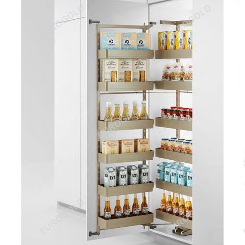 Tủ kho Eurogold EUM6L450 - Nhôm sơn tĩnh điện, màu champagne gold, 45cm
