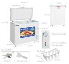 Tủ đông Hòa Phát 252 lít HPF AN6252
