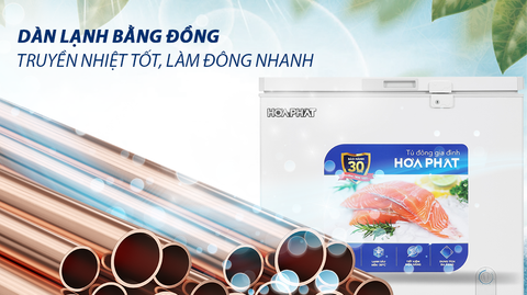 Tủ đông Hòa Phát 162 Lít HPF AD6162