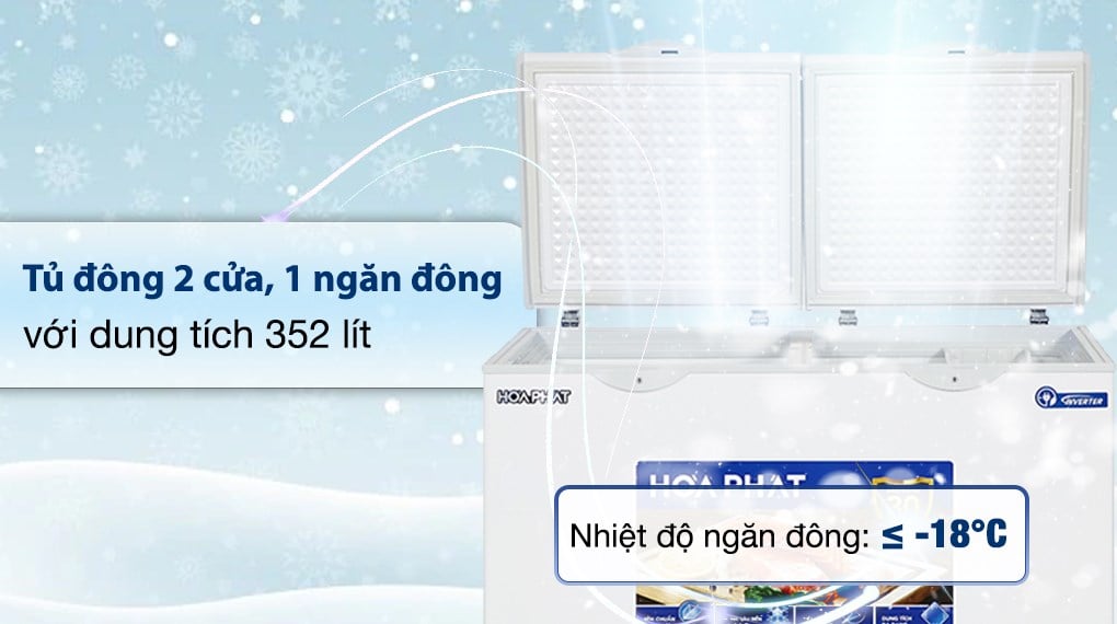 Tủ đông Hòa Phát Inverter 352 Lít HPF AD8352 – ảnh 2